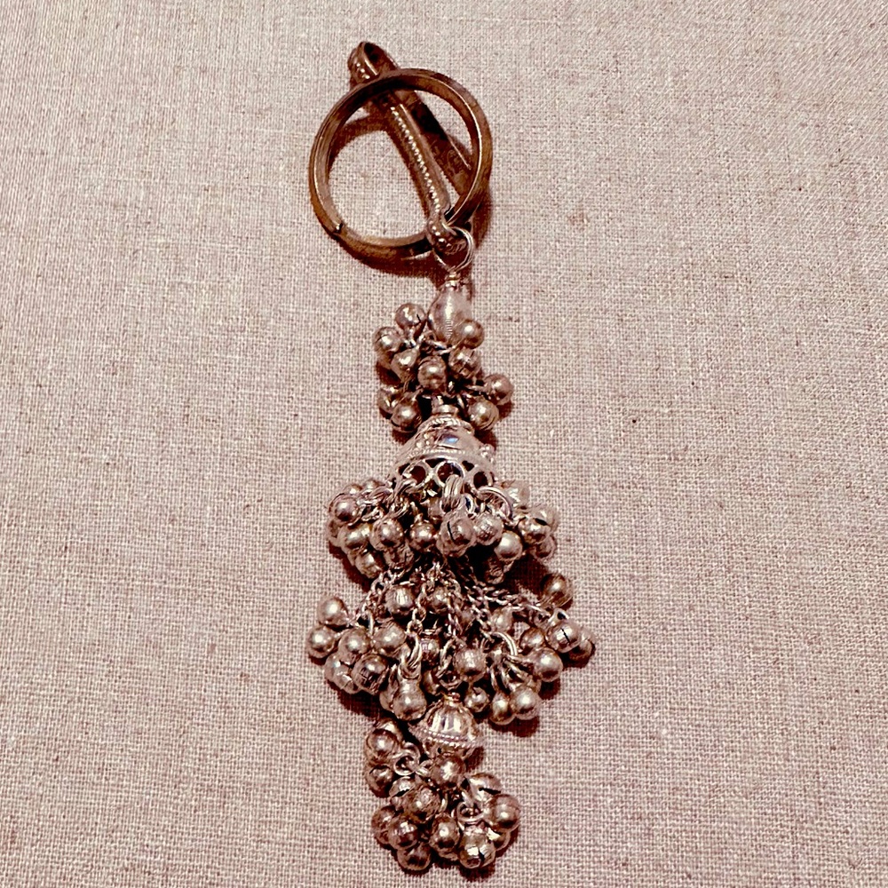 Vintage | Keychain | Saree Keychain in Continental Silver